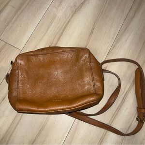 Fossil Tan Leather Crossbody Bag